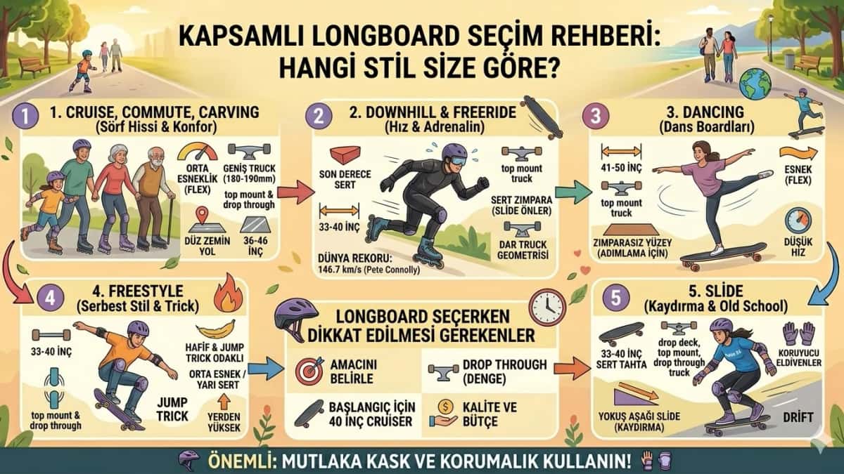 Longboard Çeşitleri Nelerdir?